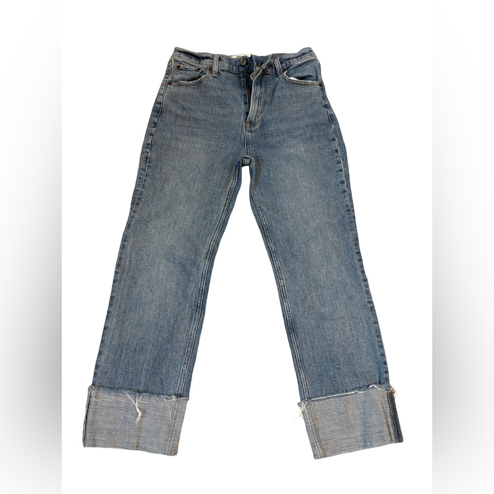 Abercrombie & Fitch Blue Ankle Jeans